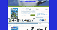 Desktop Screenshot of flightsimulatordirect.com